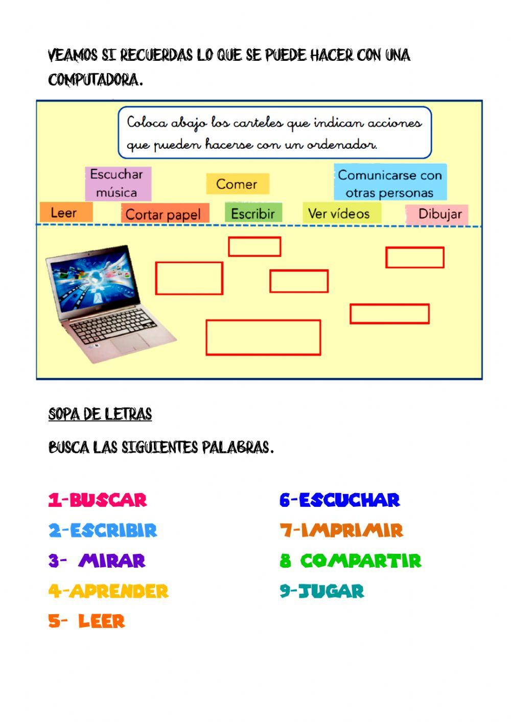 actividades tics primaria