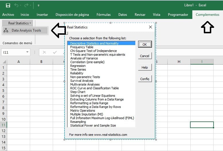 analisis estadistico excel