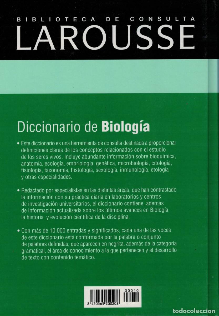 diccionario de biologia